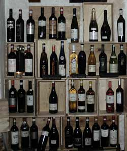 Carta de vinos del Lilium Gastropub, Tías, Lanzarote