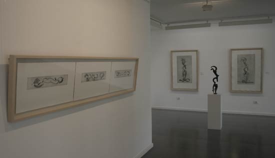 Interior de la Galería de Arte de Puerto Calero, espacios culturales de Lanzarote
