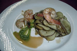 Papas lanzaroteñas con gambas, Lilium Gastropub, Tías, Lanzarote