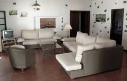 Salón de Finca La Crucita, escapadas en Lanzarote, Haría