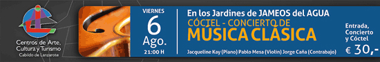 Cóctel y música clásica en los jardines de Jameos del Agua, Lanzarote