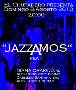 Jazzamos, concierto de jazz y funk en el Chupadero de La Geria, Lanzarote