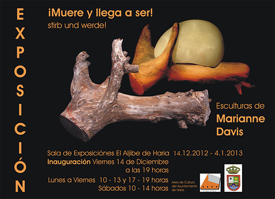 Exposición escultórica de Marianne Davis en la Sala de Exposiciones El Aljibe de Haria, Lanzarote