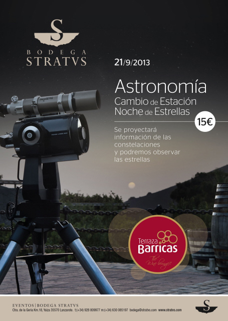 Astronomia en Bodega Stratvs