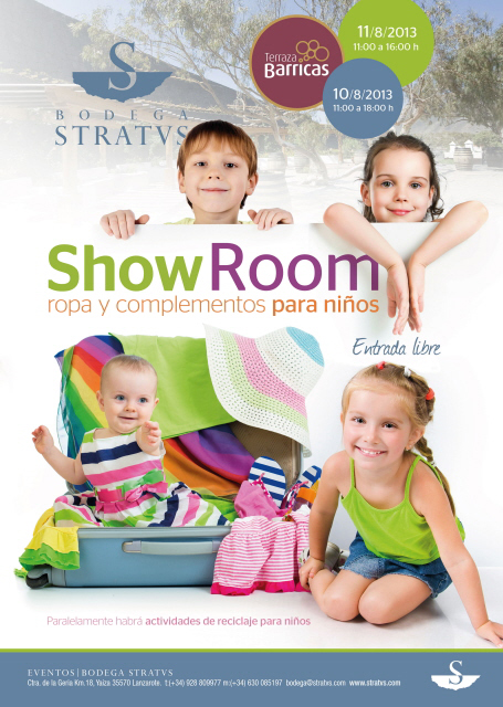 Show Room de ropa y complementos para niños en Bodega Stratvs