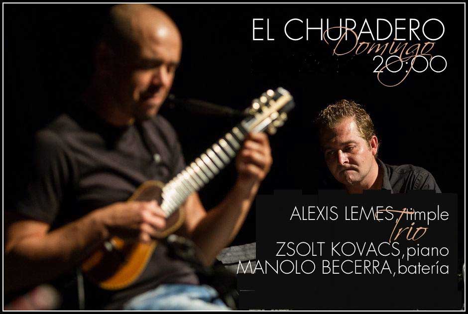 Timple Jazz fusion con Alexis Lemes Trío en El Chupadero