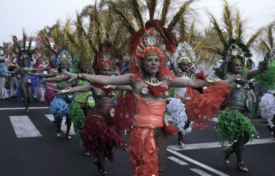 Desfile de carrozas y disfraces de los Carnavales de Lanzarote