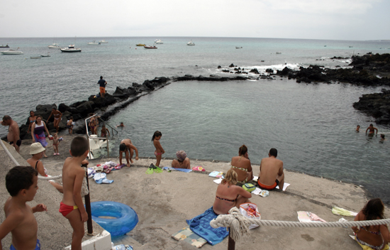Natural pools of Punta Mujeres in Lanzarote