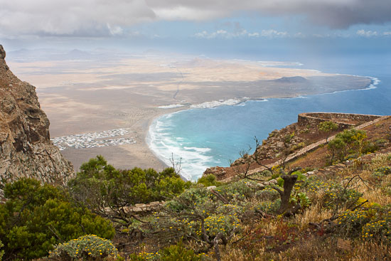 Vistas de Haría desde El Bosquecillo, senderismo en Lanzarote