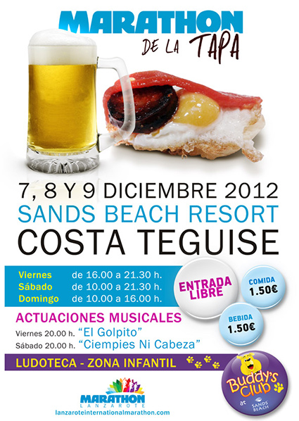 Maraton de la tapa y Maraton internacional organizado por Sands Beach en Lanzarote
