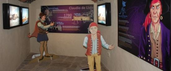 Museo en Lanzarote. Museo de la Piratería en Teguise. Interior Castillo Santa Bárbara de La Villa de Teguise