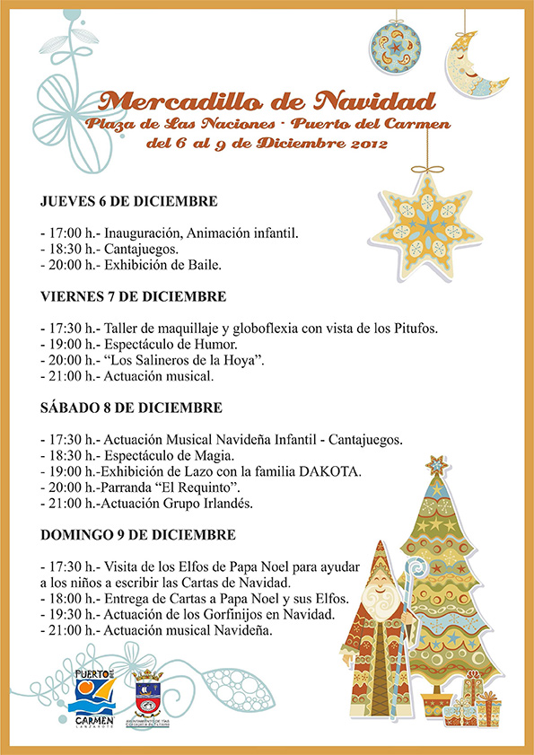 Eventos y mercadillo en la Plaza de las Naciones de Puerto del Carmen, Tías, en Lanzarote