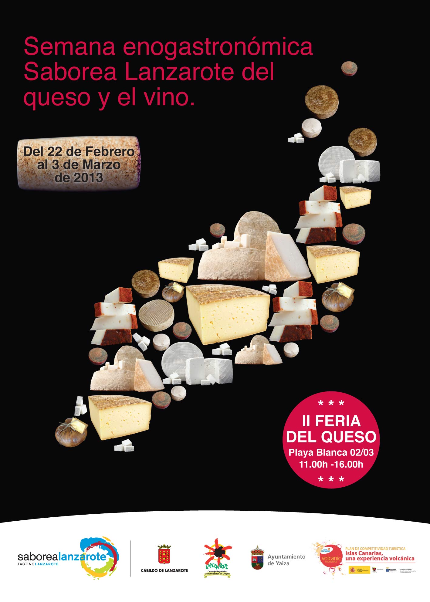 Semana enogastronómica saborea Lanzarote del queso y el vino del 22 de febrero al 02 de marzo, en Lanzarote