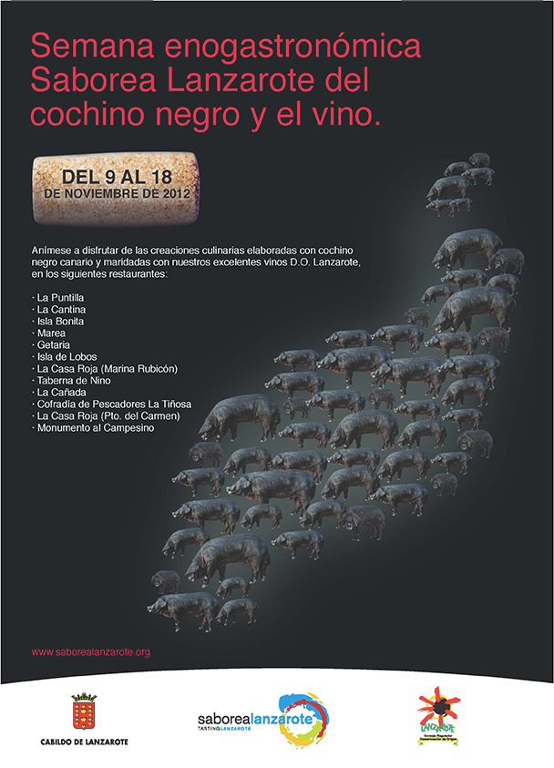 Semana enogastronómica saborea Lanzarote del 9 al 18 de noviembre de 2012