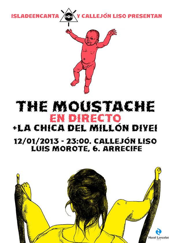 Concierto de The Moustache en el Callejón Liso, en Arrecife de Lanzarote