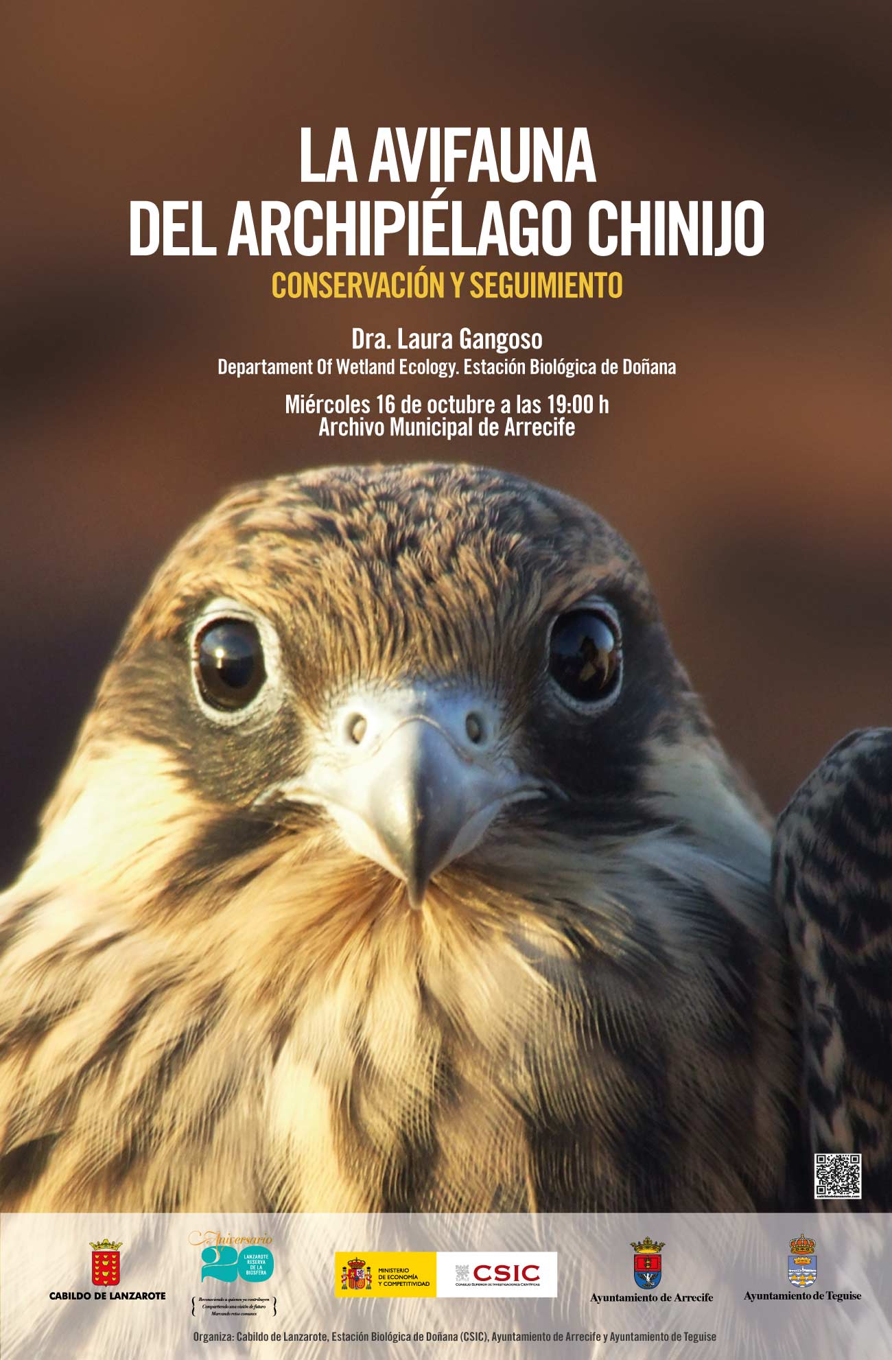 El Cabildo de Lanzarote organiza una conferencia sobre la avifauna del Archipiélago Chinijo