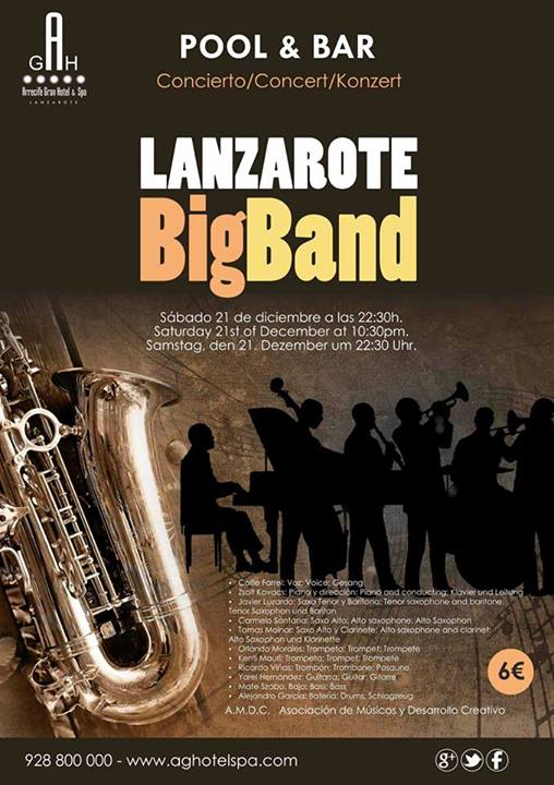 Concierto de Lanzarote Big Band en el Arrecife Gran Hotel & Spa