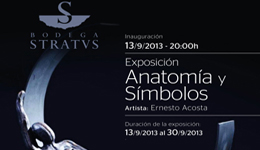 Anatomía y Símbolos, exposición de Ernesto Acosta en Bodega Stratvs