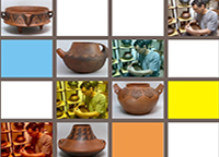 Exposicion Raíces de barro, por Fulgencio Gómez, en Casa Santiago, Teguise, Lanzarote