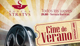 Cine al aire libre en Bodega Stratvs