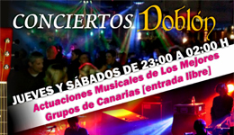 Actuación de los mejores grupos musicales en Doblón Lanzarote