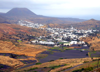 Pueblo y minucipio de Haría, el valle de las mil palmeras en Lanzarote