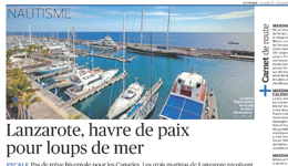 El diario francés Le Figaro dedica un reportaje a Lanzarote con motivo del paso de la regata Mini Transat por la isla