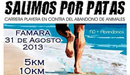 Salimos por patas, carrera popular en Famara