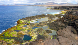 Los Charcones, piscinas naturales en Lanzarote