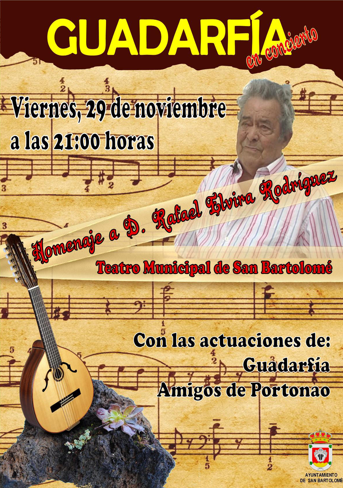 La Agrupación Folklórica Guadarfía rinde homenaje al cantador Rafael Elvira Rodríguez