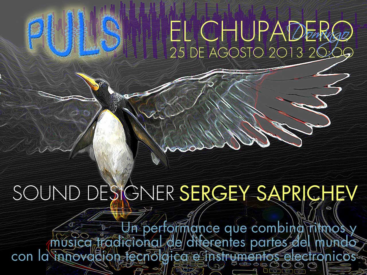 Puls, performance de Sergey Saprichev en El Chupadero de La Geria