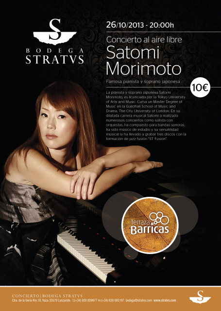 Concierto al aire libre de Satomi Morimoto en Bodega Stratvs