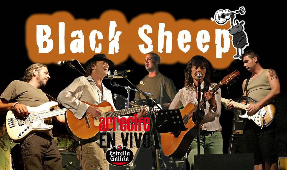 Black Sheep actuará en el I Festival Arrecife en Vivo!!! Estrella Galicia, Lanzarote