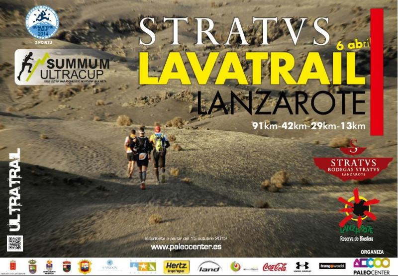 Celebración de la carrera de montaña Stratvs Lavatrail 2013 en Lanzarote