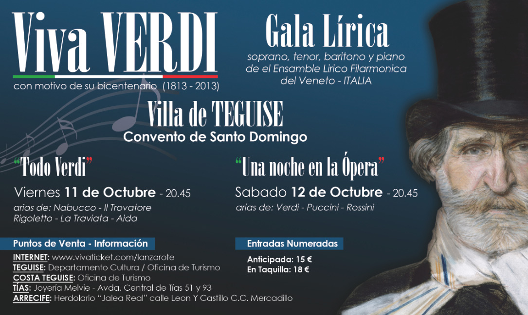 Viva Verdi, homenaje al Rey del melodrama en Lanzarote