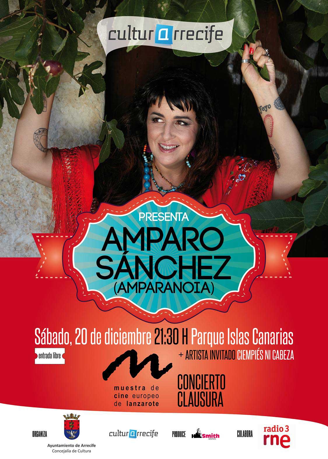 Concierto de Amparo Sánchez en el Parque Islas Canarias