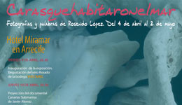 Carasdelmarquehabitaron, exposición de fotografías y palabras del artista Rosendo López en Lanzarote