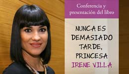 Irene Villa presenta en Tías su libro Nunca es demasiado tarde, Princesa y ofrece una conferencia de autosuperación