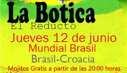 El Mundial de Brasil arranca en La Botica con Mojitos Gratis