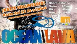 Hazte voluntario del V Triatlón Ocean Lava