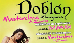 Exhibición y Gran Master Class de Zumba en Doblón Gran Hotel