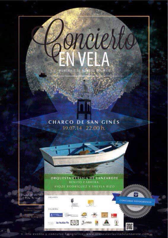 Concierto en Vela en el Charco de San Ginés, Lanzarote. Un homenaje a los hombres del mar