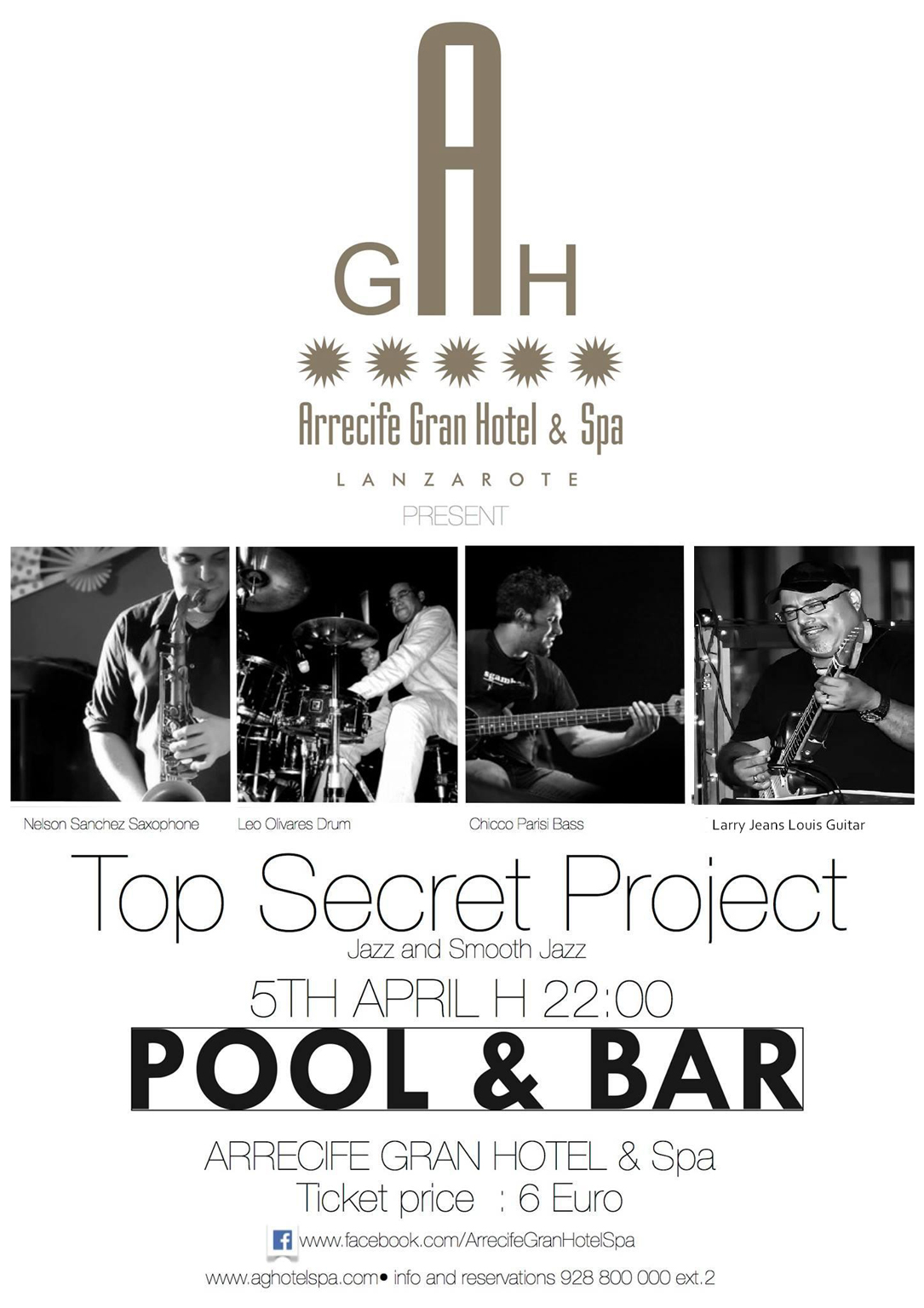 Concierto de Top Secret Project en el Arrecife Gran Hotel &Spa