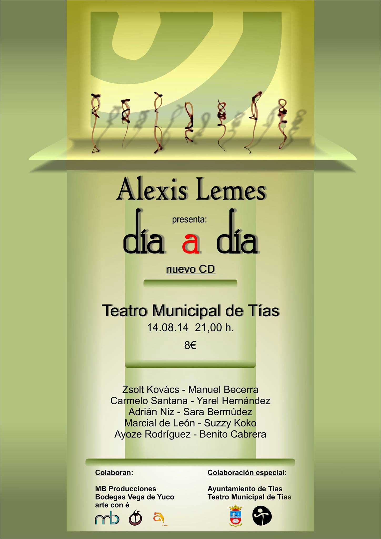 Alexis Lemes presenta su primer disco, Día a Día en Tías