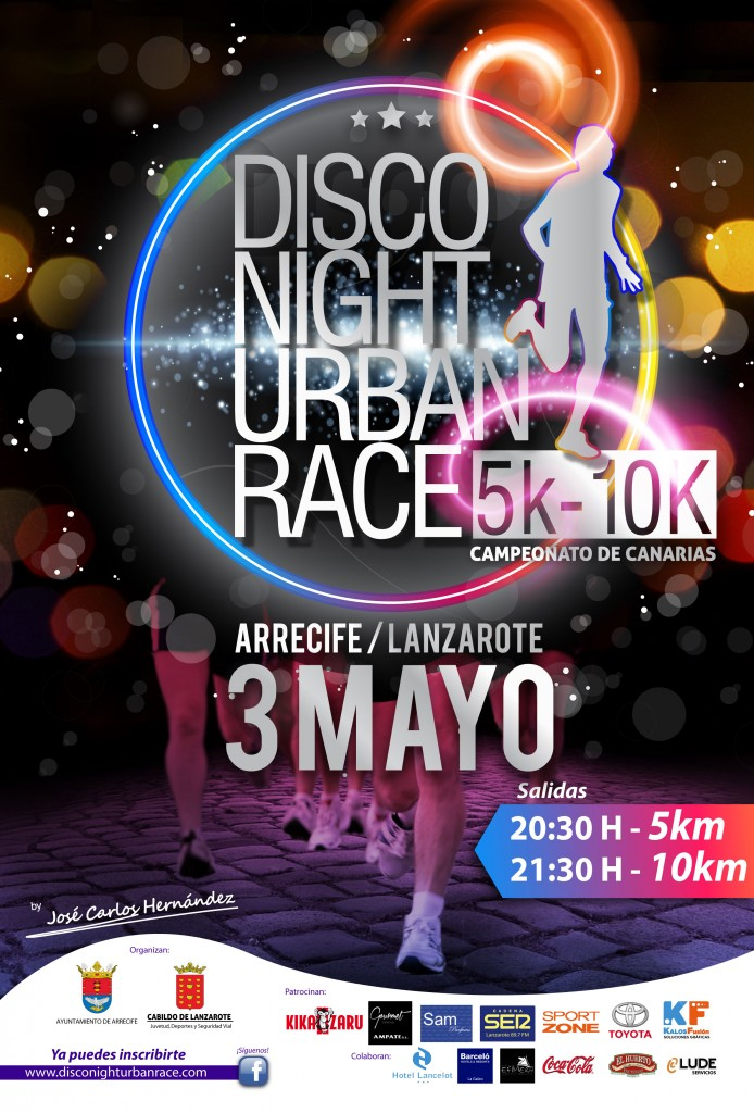 II edición de la Disco Night Urban Race 5K-10K Ciudad de Arrecife
