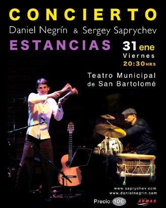 Estancias, concierto de Daniel Negrín y Sergey Saprichev
