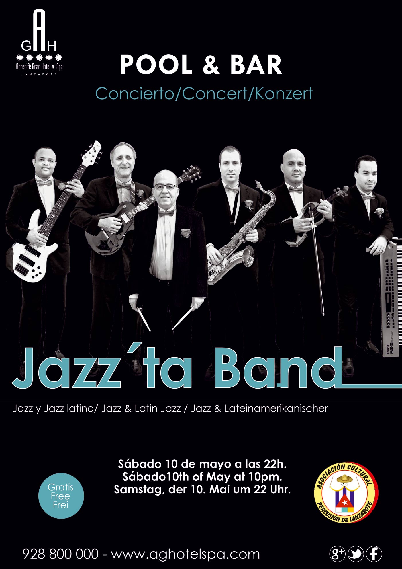 Concierto de Jazz'ta Band en el Arrecife Gran Hotel & Spa