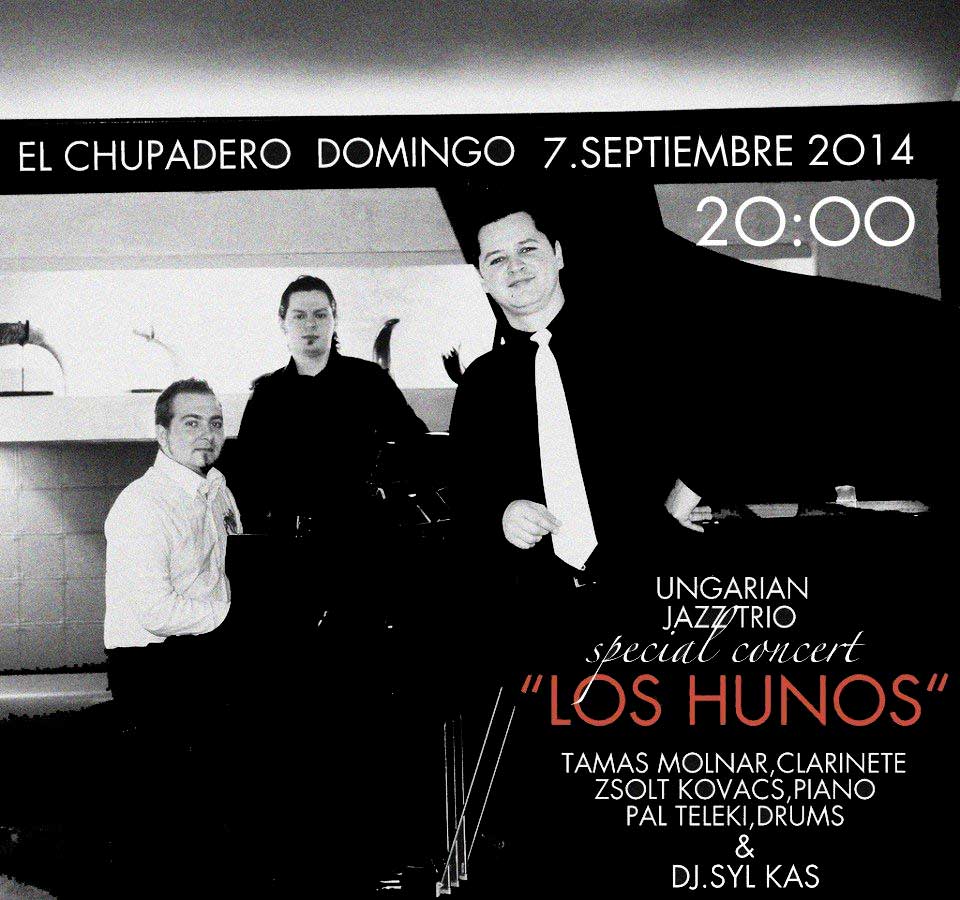Los Hunos, ungarian jazz trío en El Chupadero
