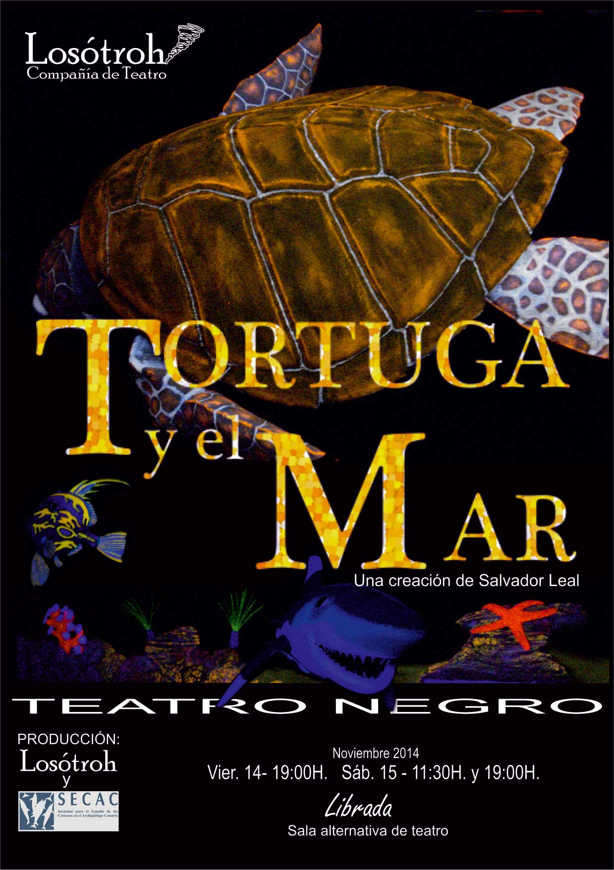 La tortuga y el mar, teatro por Losótroh