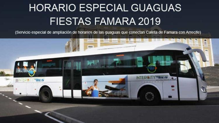 servicio especial guaguas famara 2019